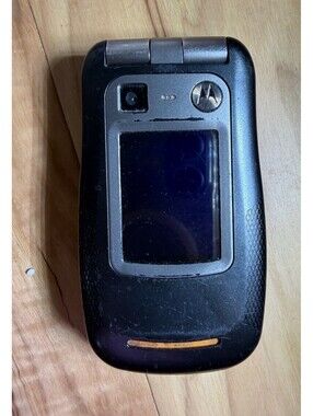 Rare Motorola Flip Phone, Black & Orange - For Parts
